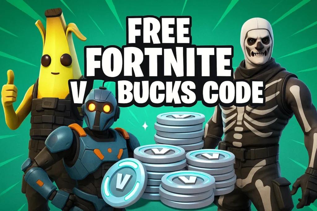 free Fortnite V-Bucks code