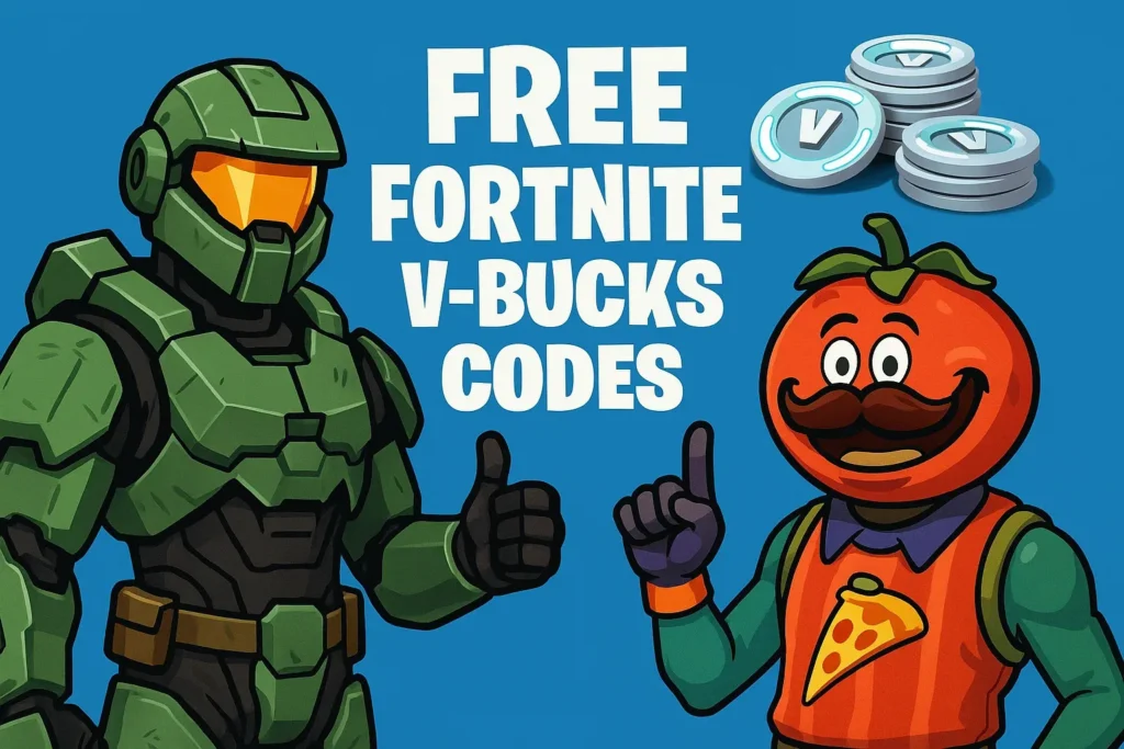 free Fortnite v-bucks codes